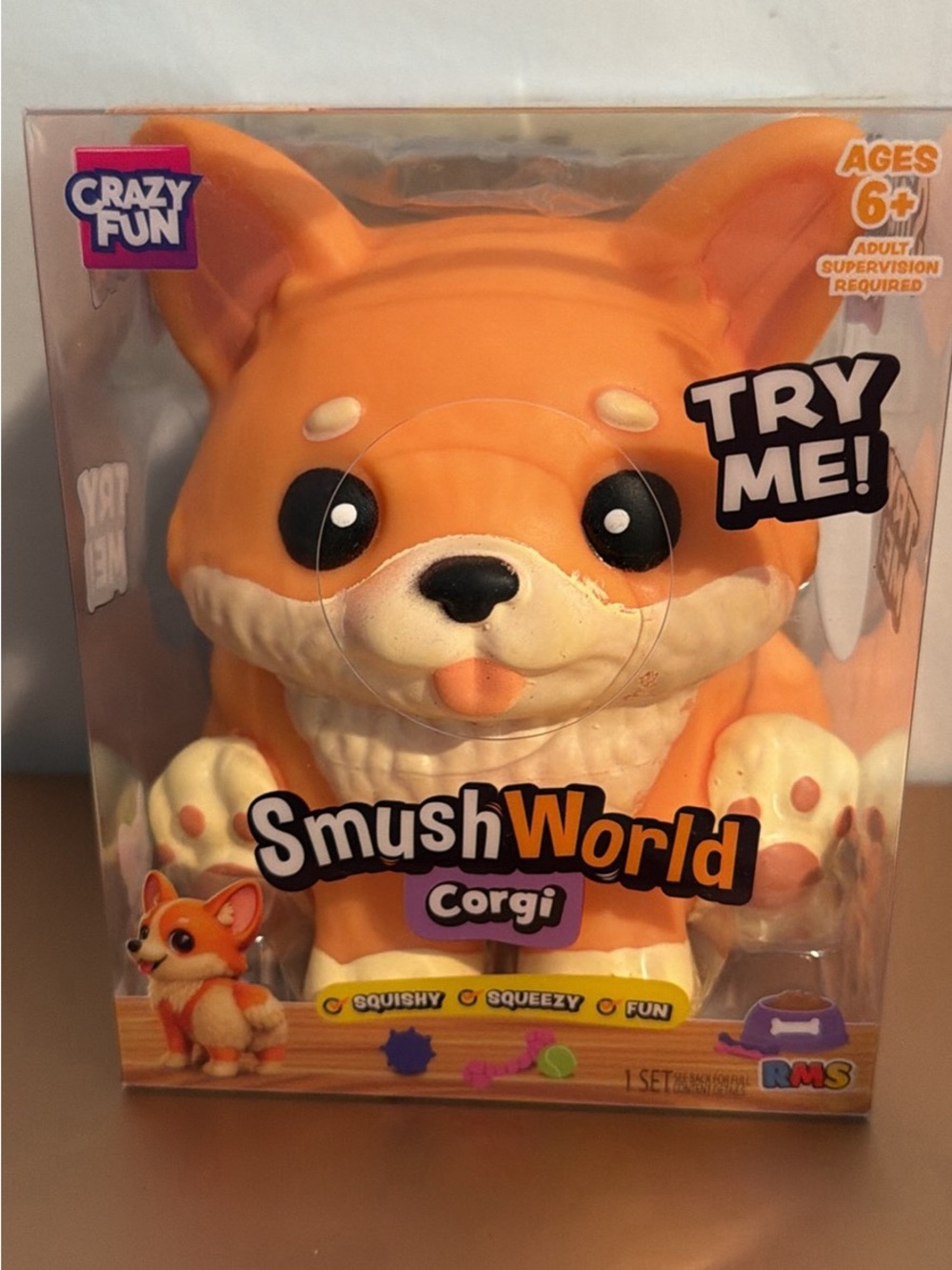 New Crazy Fun- SmushWorld Corgi Squishy